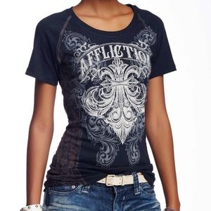 🕷Affliction🕸Cross Tee, NWOT